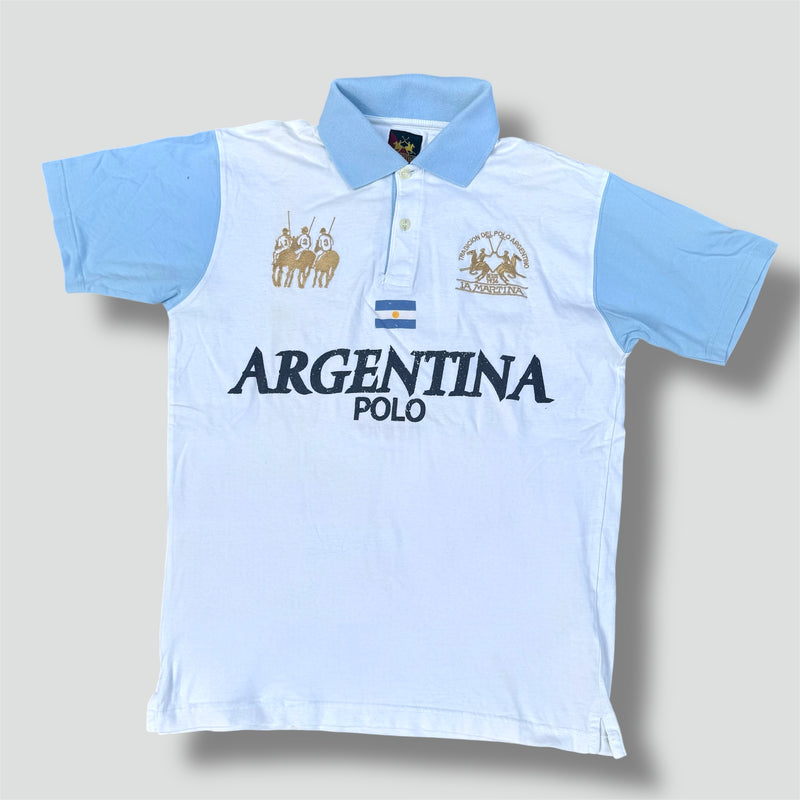 Sourced limited accessories and clothes La Martina Argentina white poloshirt – Secondhand Streetwear