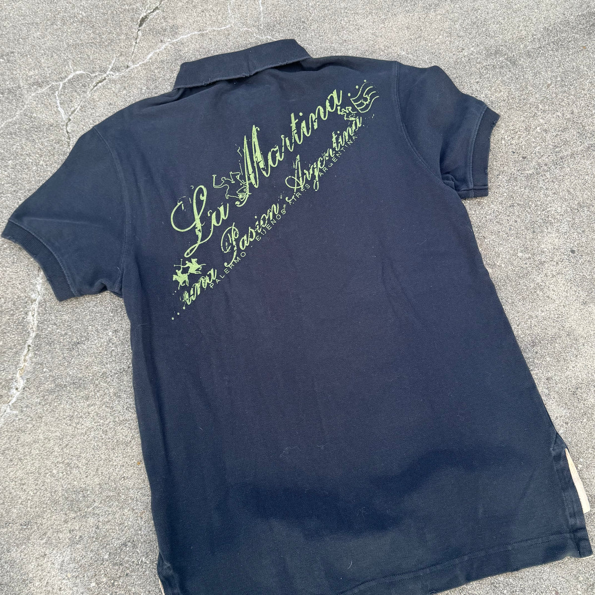 La Martina Buenos Aires no 3 vintage poloshirt – Close-up 4