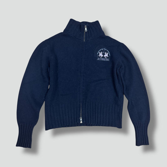 La Martina cozy women’s wool zip-up jacket
