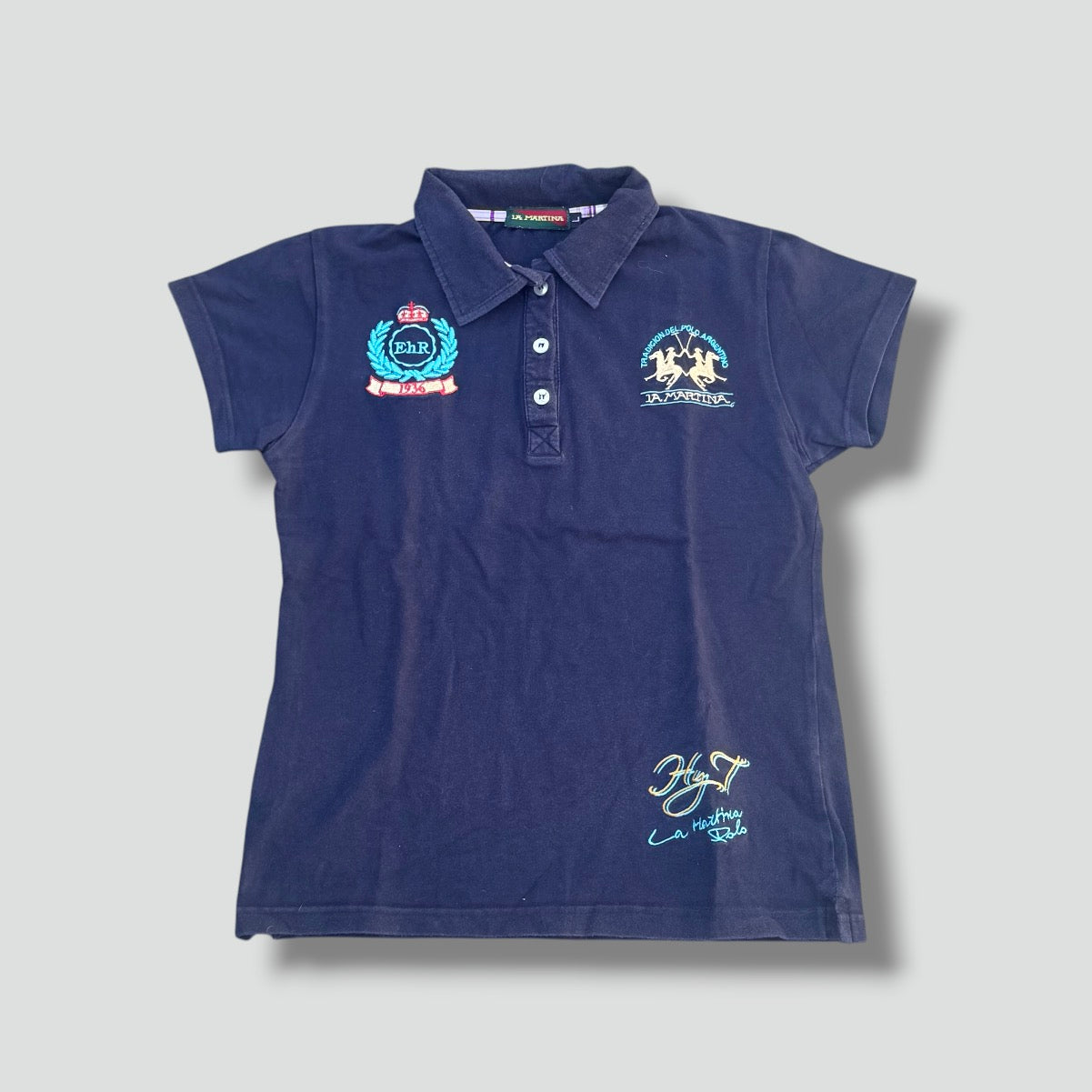 La Martina EHR women's cropped polo shirt