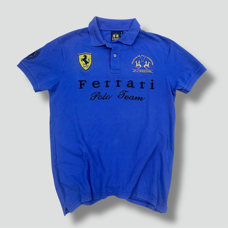 Sourced limited accessories and clothes La Martina Ferrari 2011 purple polo shirt – Secondhand Streetwear