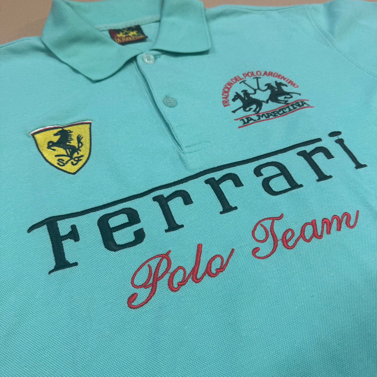 La Martina Ferrari streetwear summer polo – Close-up 1