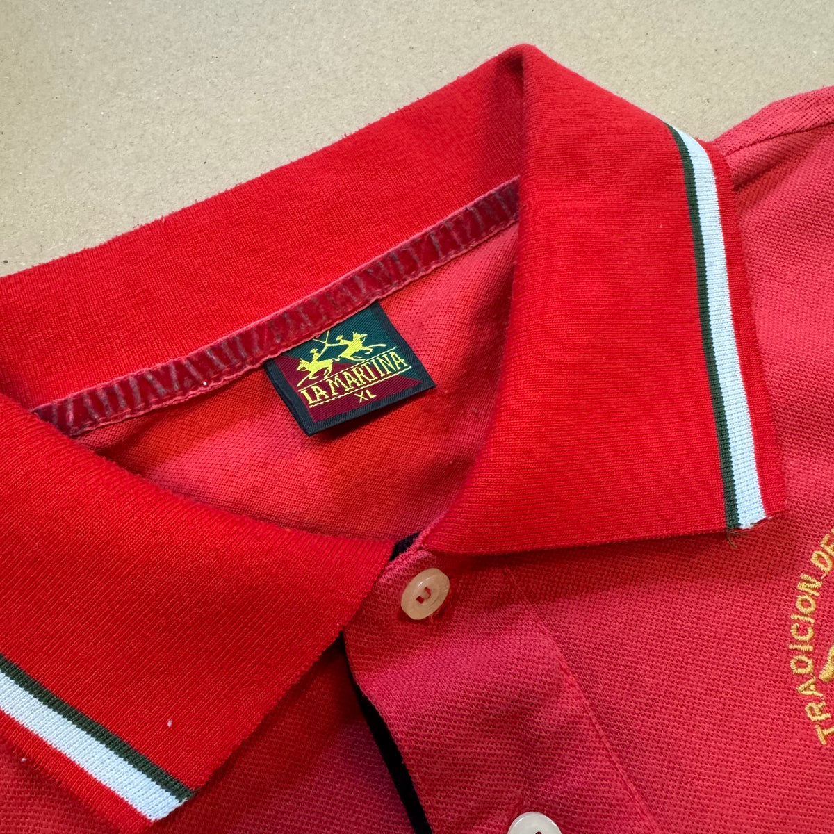 La Martina Ferrari vintage poloshirt – Close-up 2