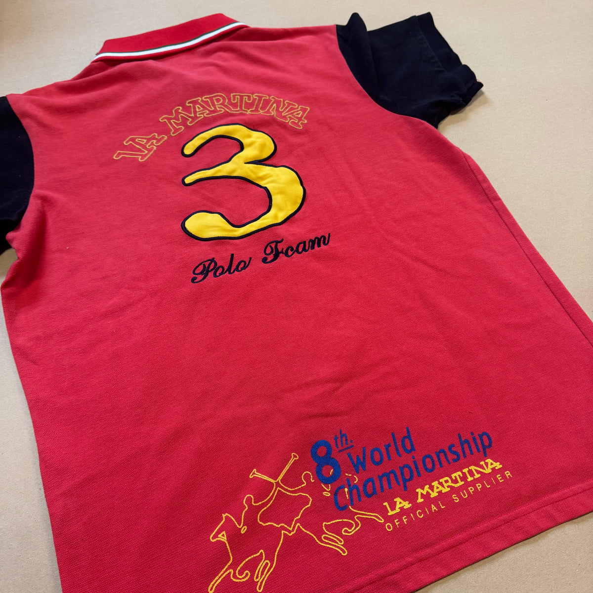 La Martina Ferrari vintage poloshirt – Close-up 3