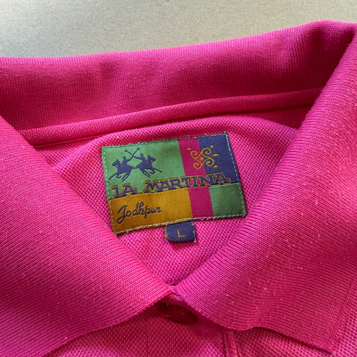 La Martina Flamingo pink ladies polo – Close-up 3