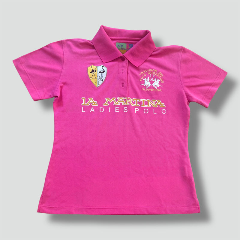 Sourced limited accessories and clothes La Martina Flamingo pink ladies polo – Secondhand Streetwear