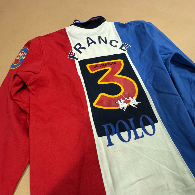 Detailansicht: Sourced limited accessories and clothes La Martina France Open streetwear polo – Logo, Nähte oder Material
