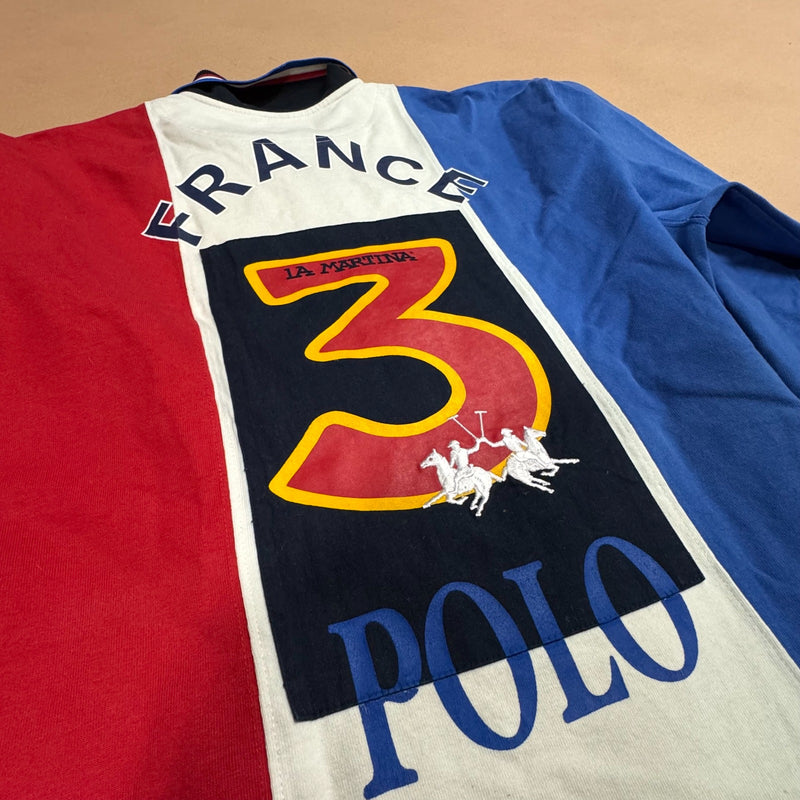 Detailansicht: Sourced limited accessories and clothes La Martina France Open streetwear polo – Logo, Nähte oder Material