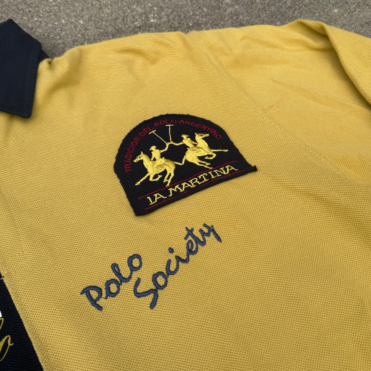La Martina Gstaad 1992 vintage longsleeve polo – Close-up 2