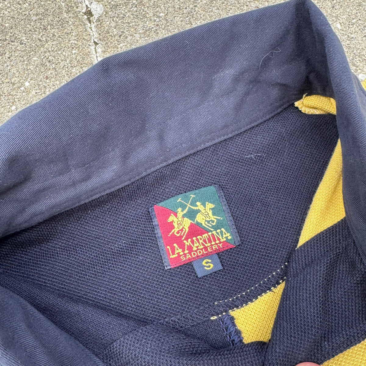 La Martina Gstaad 1992 vintage longsleeve polo – Close-up 3