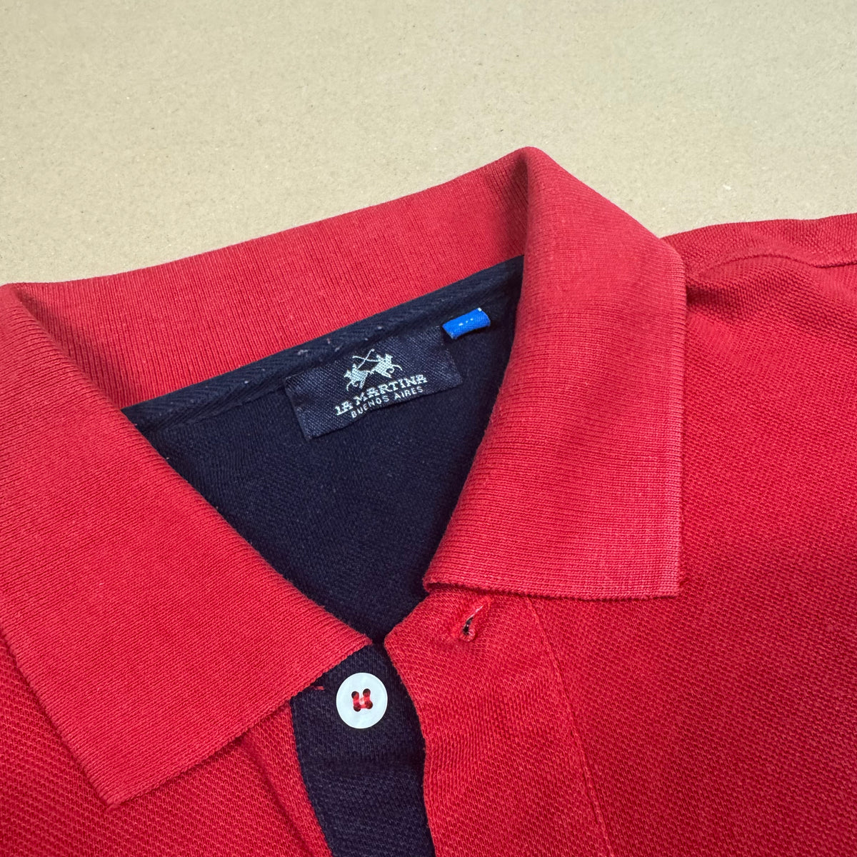 La Martina Highland red polo shirt – Close-up 1