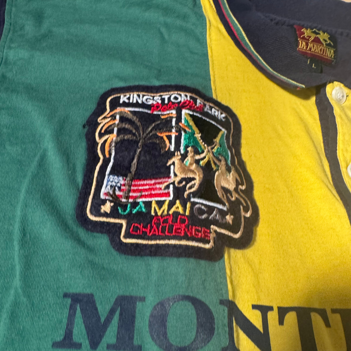 La Martina Jamaica striped summer polo – Close-up 2