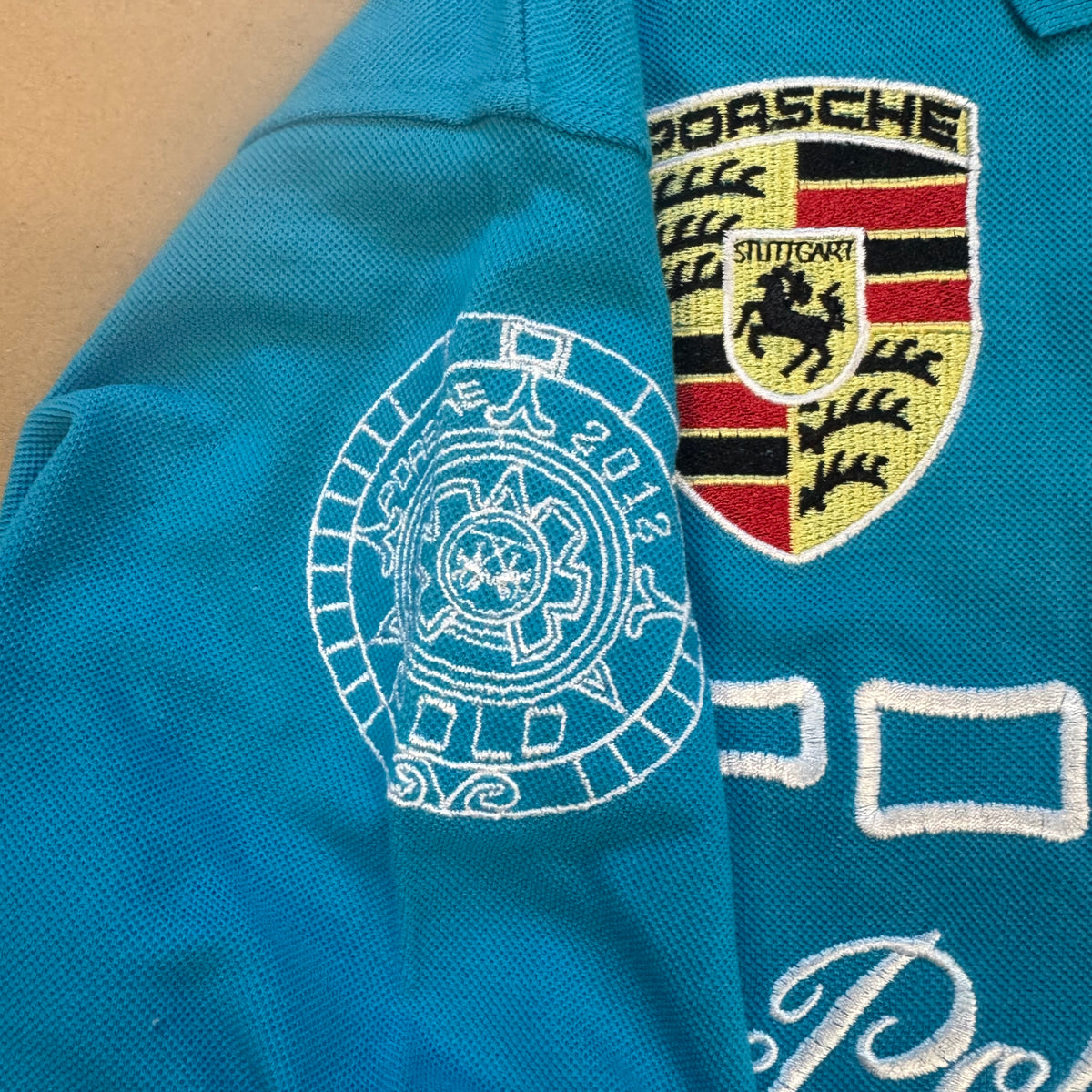 La Martina Light Blue Porsche Polo – Close-up 4
