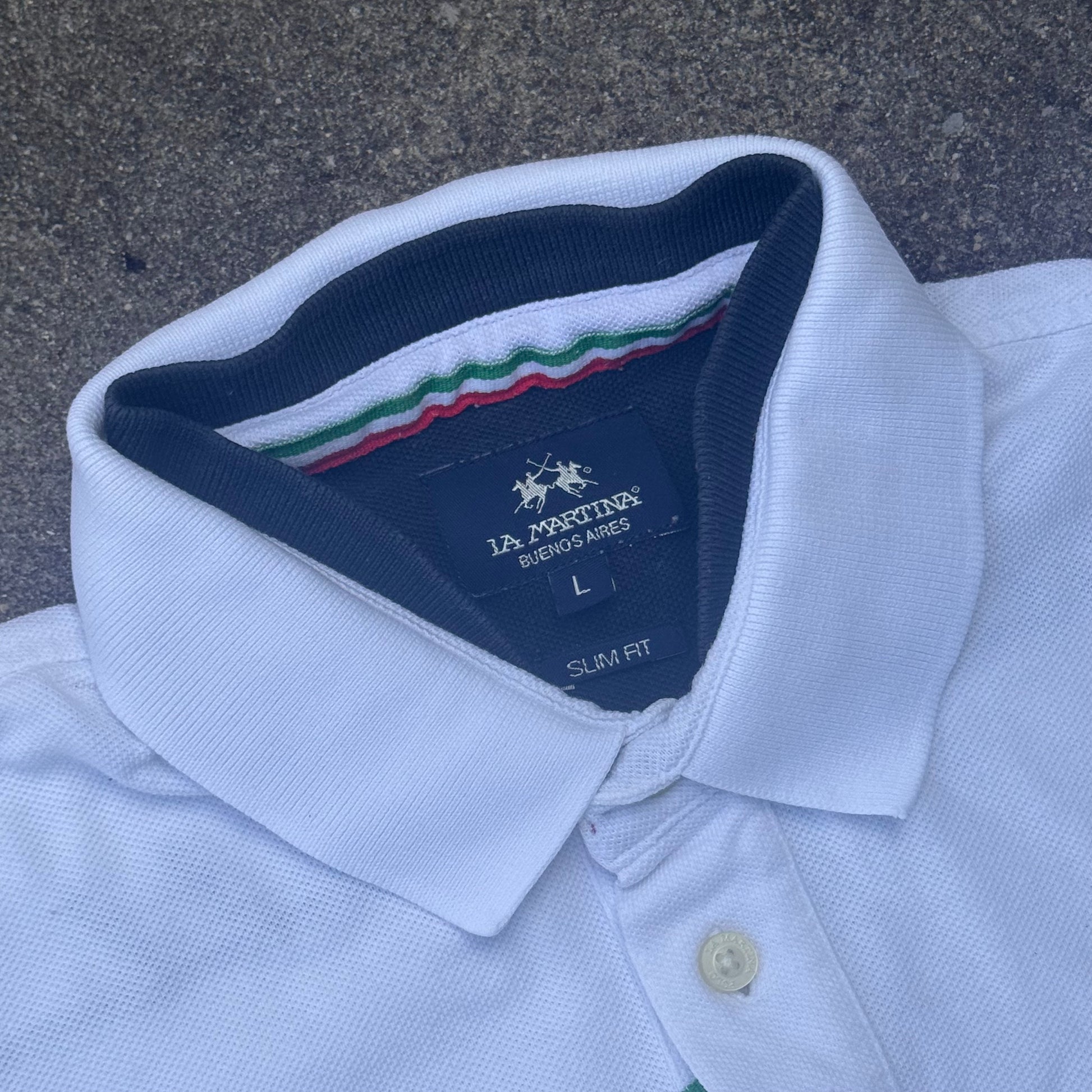 La Martina Maserati Italia vintage poloshirt – Close-up 2