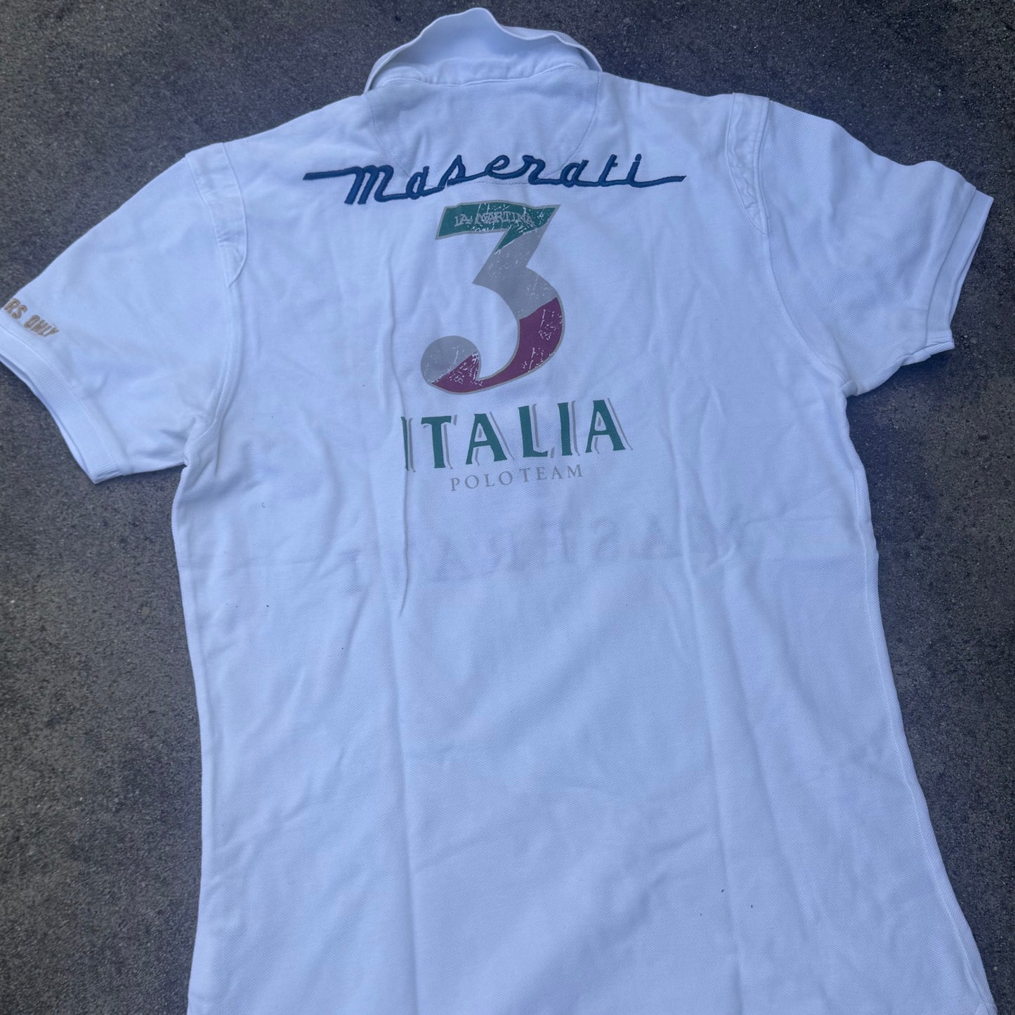 La Martina Maserati Italia vintage poloshirt – Close-up 4