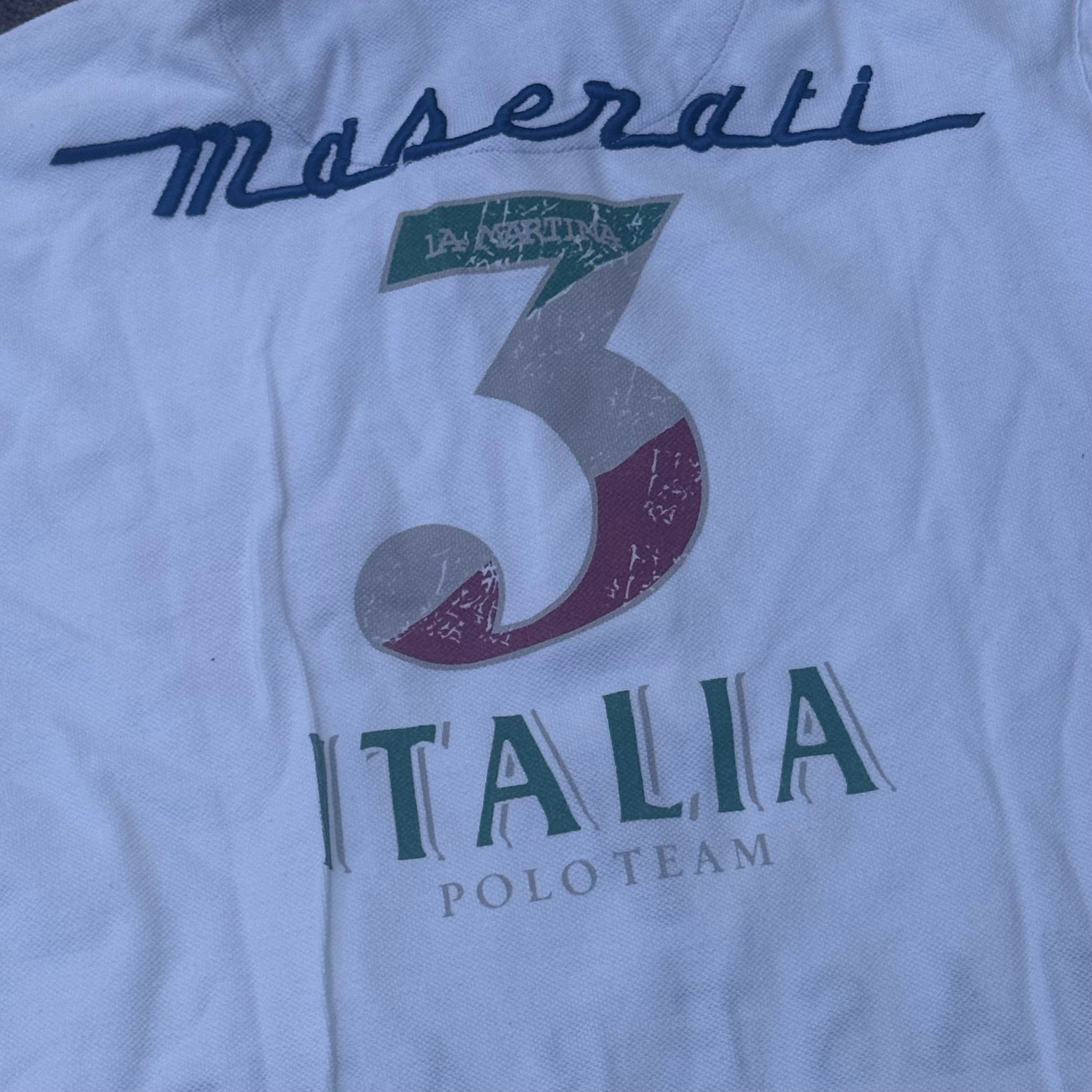 La Martina Maserati Italia vintage poloshirt – Close-up 5