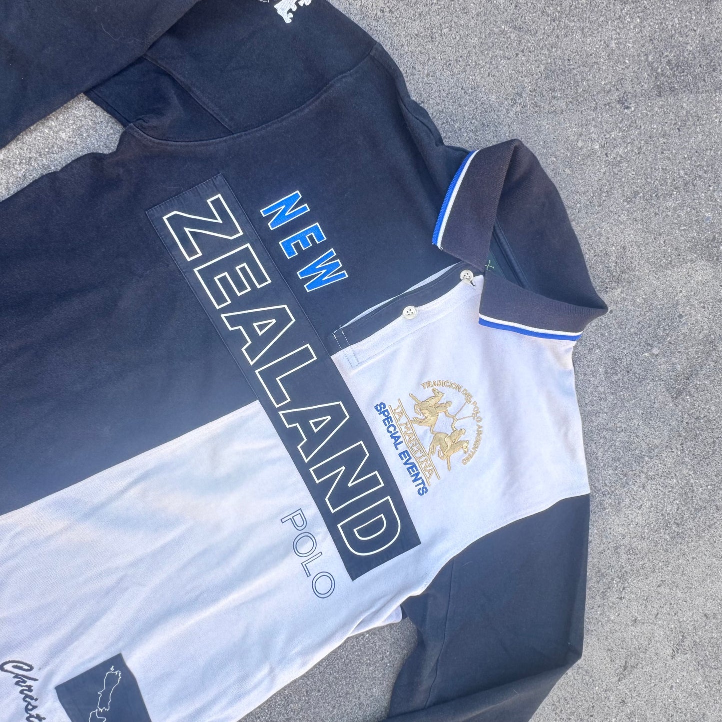 La Martina New Zealand long sleeve polo shirt – Close-up 1