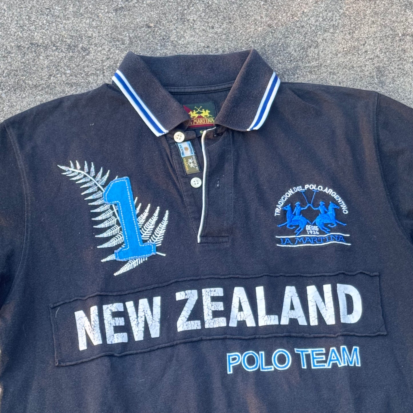 La Martina New Zealand vintage poloshirt – Close-up 1