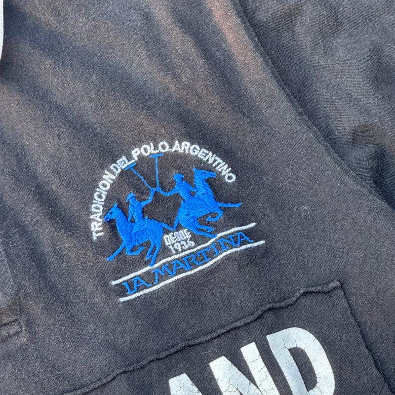 Detailansicht: Sourced limited accessories and clothes La Martina New Zealand vintage poloshirt – Logo, Nähte oder Material