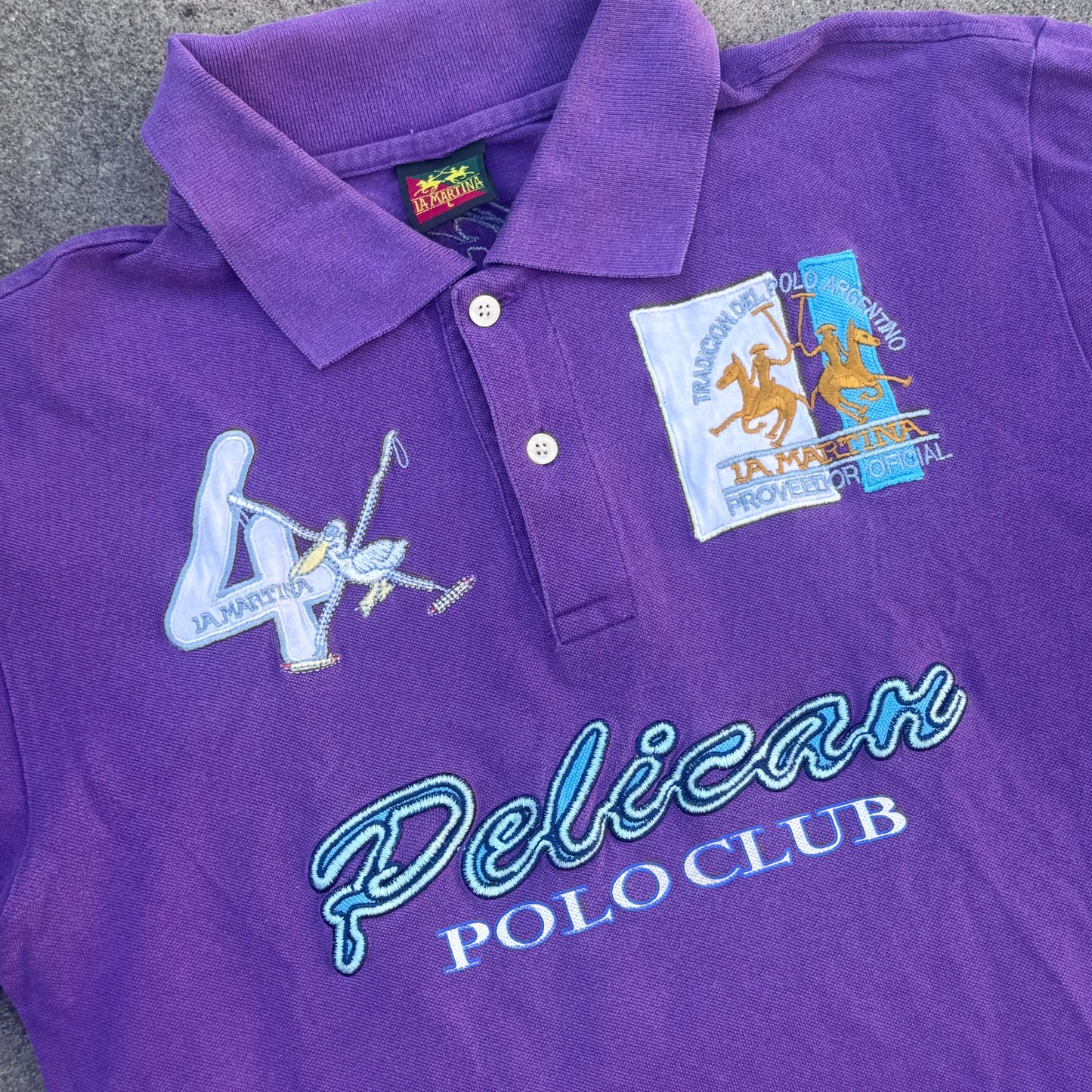 La Martina Pelican 4 streetwear polo shirt – Close-up 1