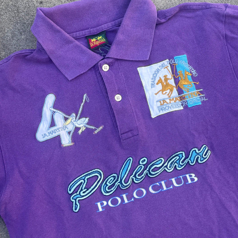 Detailansicht: Sourced limited accessories and clothes La Martina Pelican 4 streetwear polo shirt – Logo, Nähte oder Material