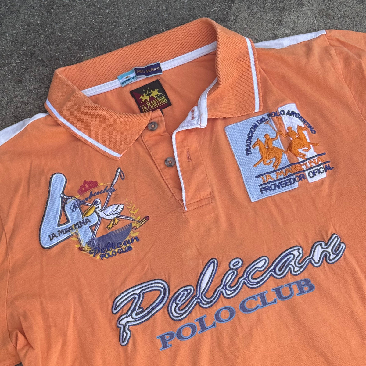 La Martina Pelican Polo Miami shirt – Close-up 1