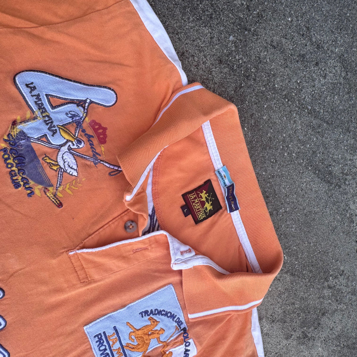 La Martina Pelican Polo Miami shirt – Close-up 2