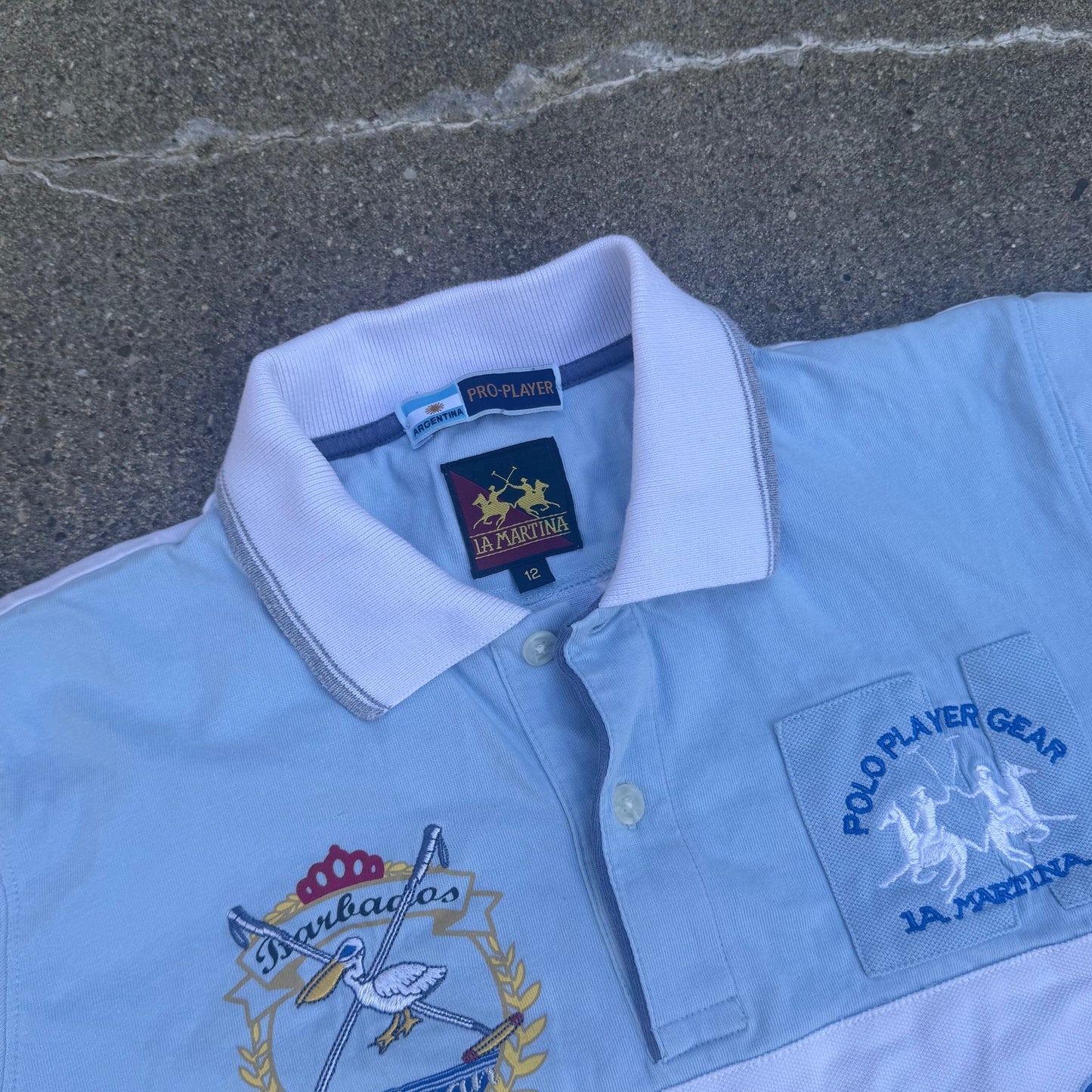 La Martina Pelican vintage poloshirt – Close-up 2