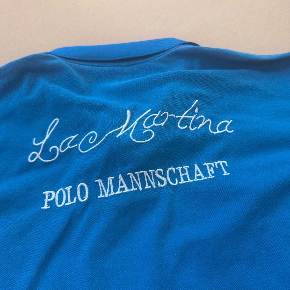 La Martina Porsche 2012 skyblue polo – Close-up 5