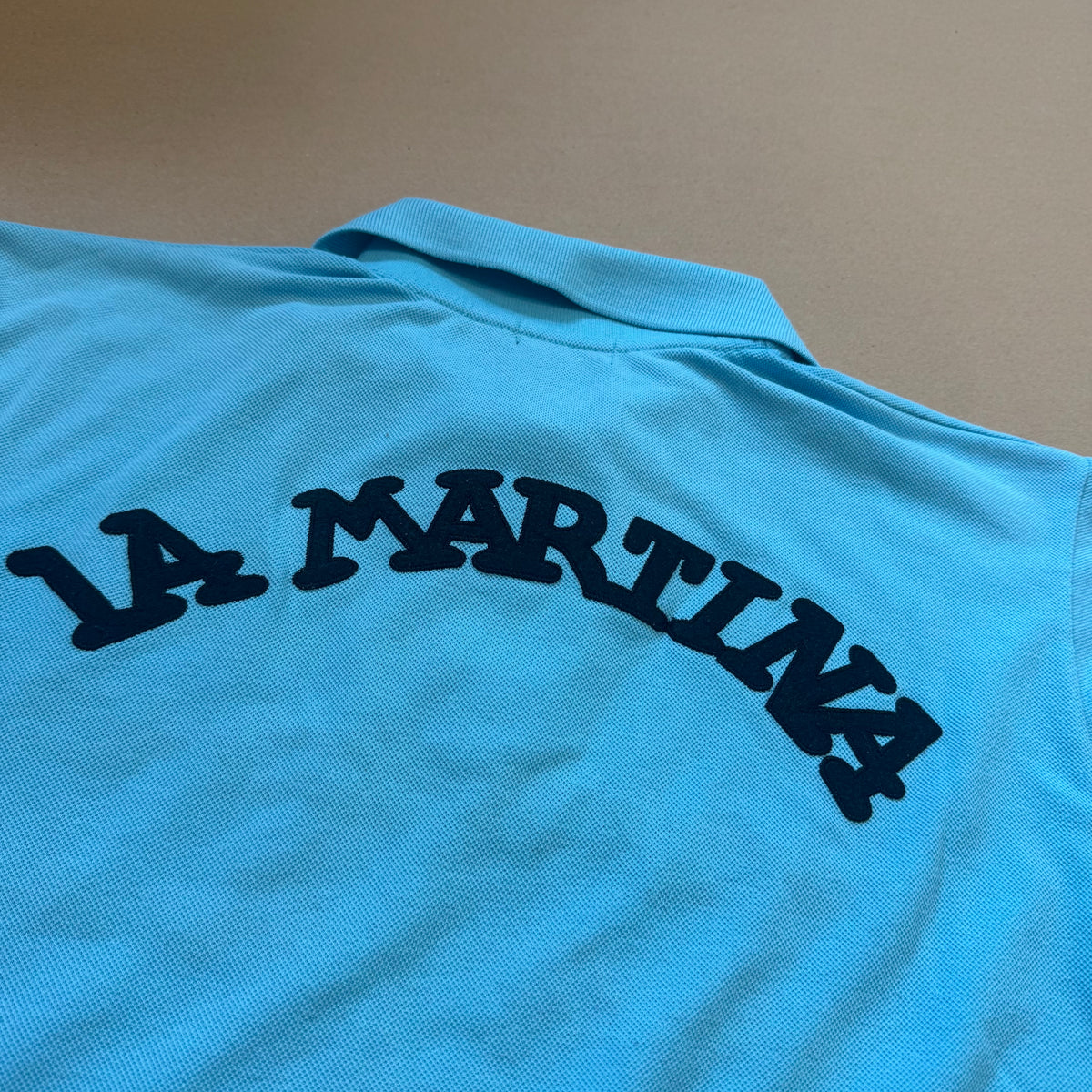 La Martina Porsche 2013 baby blue poloshirt – Close-up 5