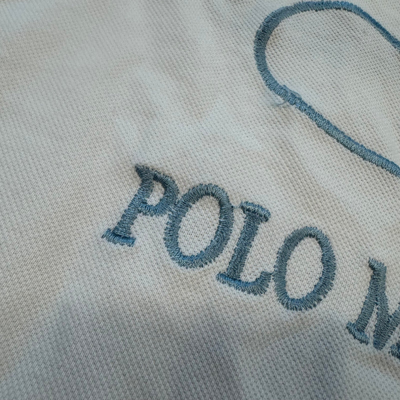 Detailansicht: Sourced limited accessories and clothes La Martina Porsche Polo in White – Logo, Nähte oder Material