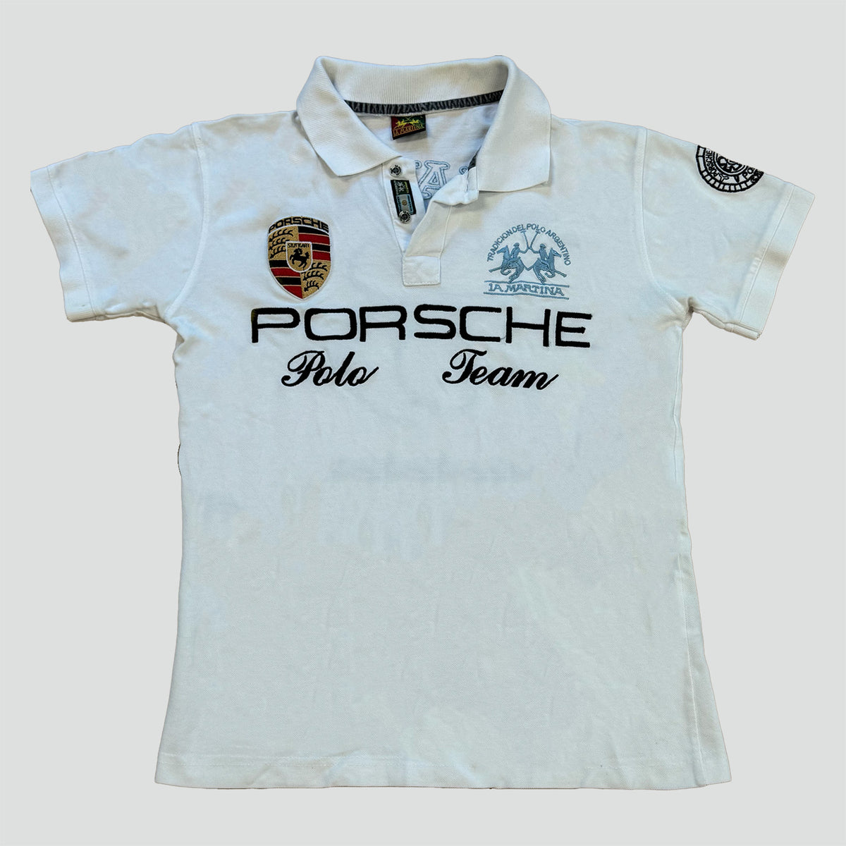 La Martina Porsche Polo in White