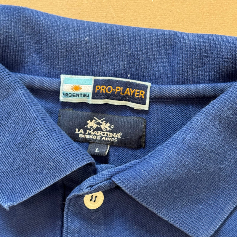 Detailansicht: Sourced limited accessories and clothes La Martina Porsche poloshirt – Logo, Nähte oder Material