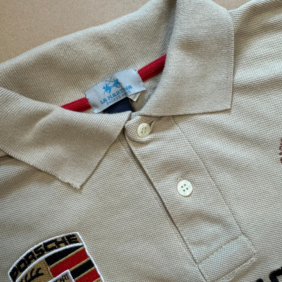 La Martina Porsche streetwear longsleeve polo – Close-up 2