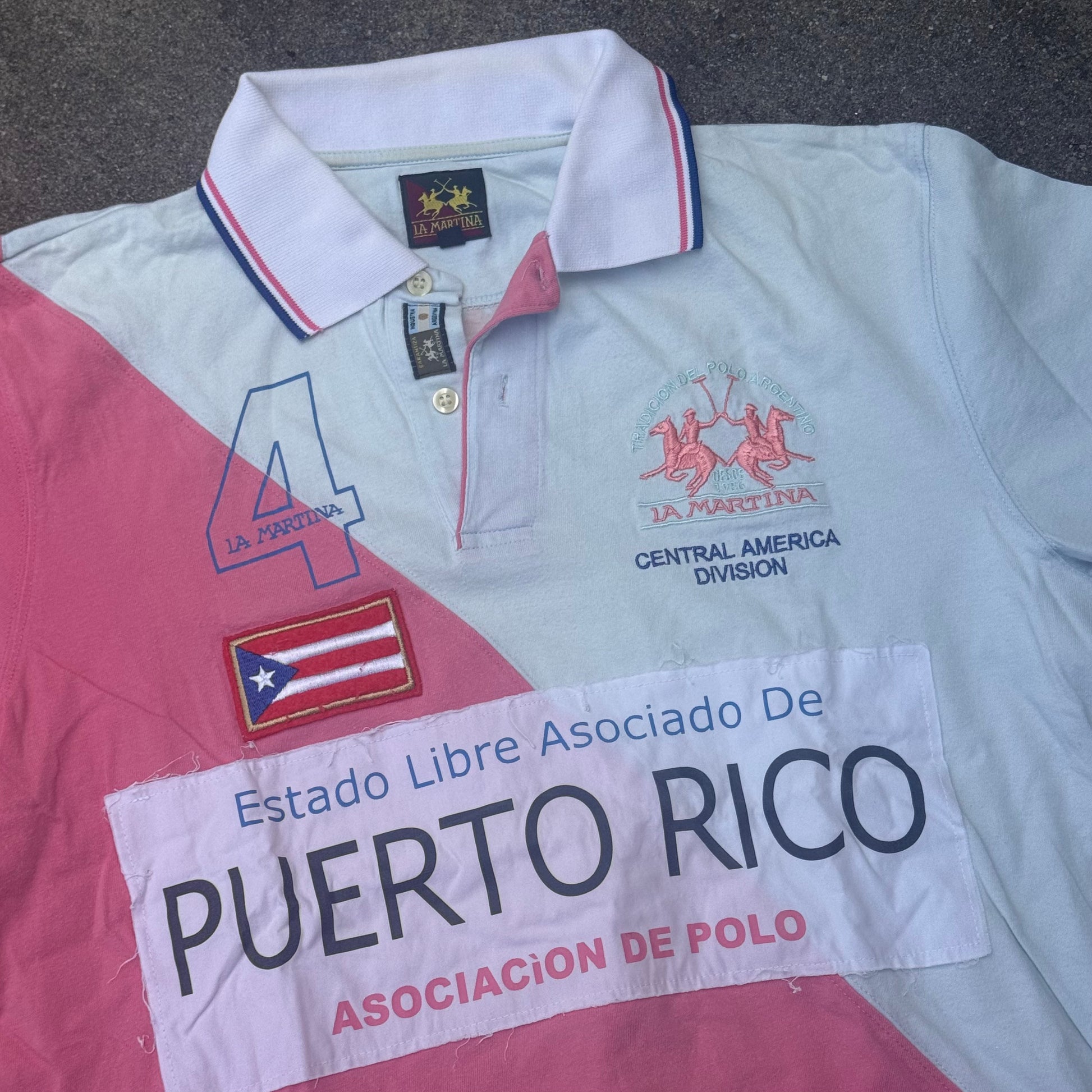 La Martina Puerto Rico vintage poloshirt – Close-up 1