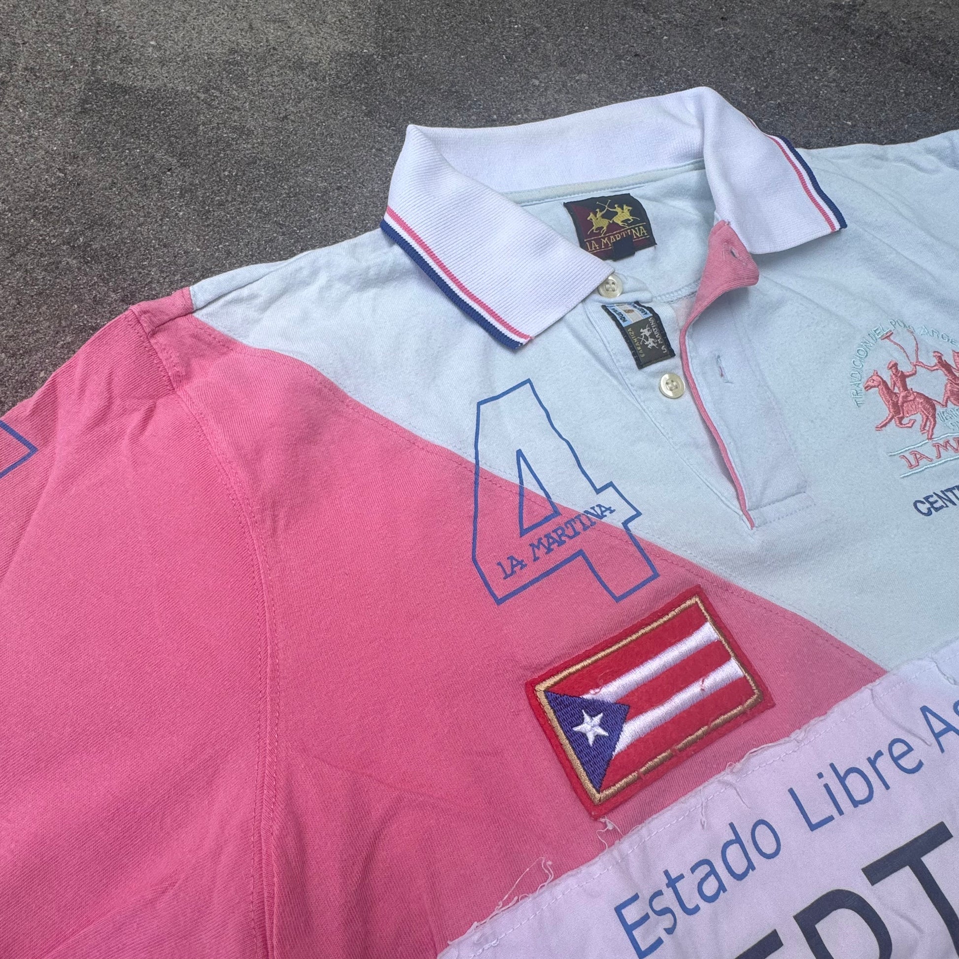 La Martina Puerto Rico vintage poloshirt – Close-up 2