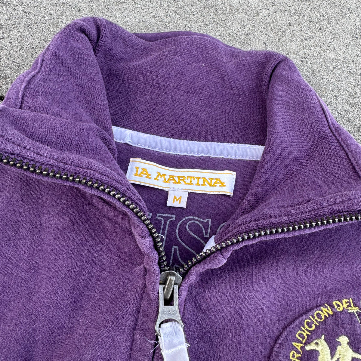 La Martina Queens Royal purple zip-up – Close-up 3