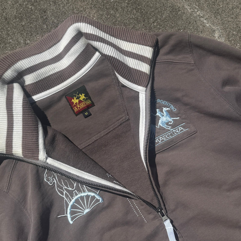 Detailansicht: Sourced limited accessories and clothes La Martina Serie Historica vintage zip-up – Logo, Nähte oder Material