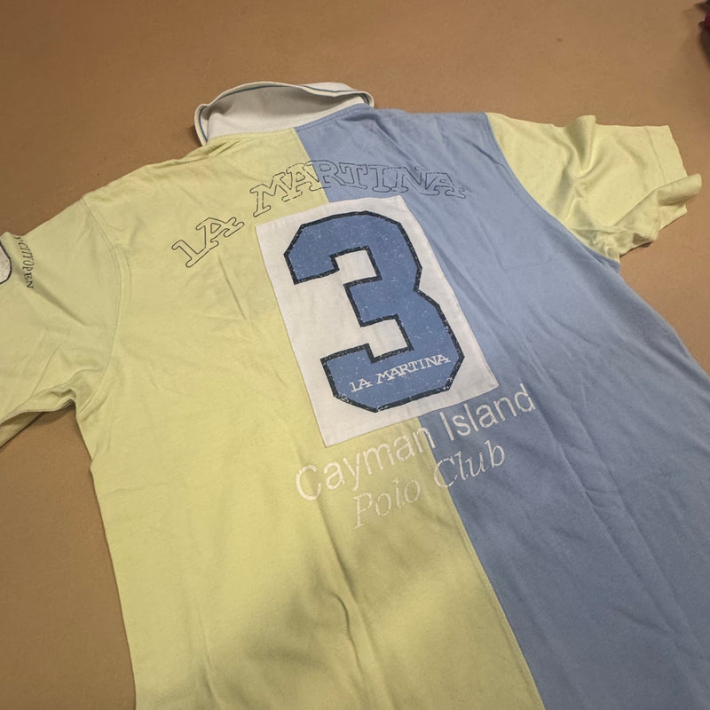 Detailansicht: Sourced limited accessories and clothes La Martina Seven Mille Beach poloshirt – Logo, Nähte oder Material
