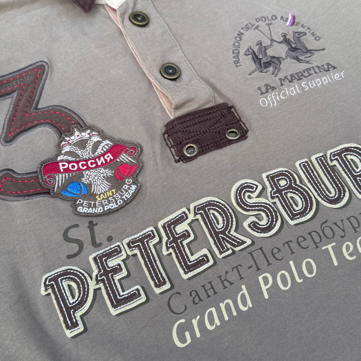 La Martina St. Petersburg 1975 vintage poloshirt – Close-up 1