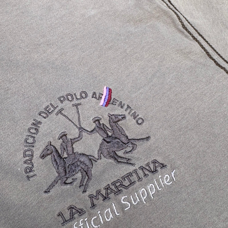 Detailansicht: Sourced limited accessories and clothes La Martina St. Petersburg 1975 vintage poloshirt – Logo, Nähte oder Material