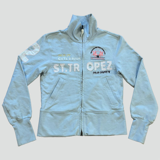 La Martina St. Tropez zip-up skyblue