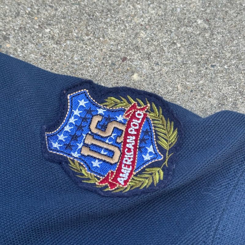 Detailansicht: Sourced limited accessories and clothes La Martina USA special events vintage poloshirt – Logo, Nähte oder Material