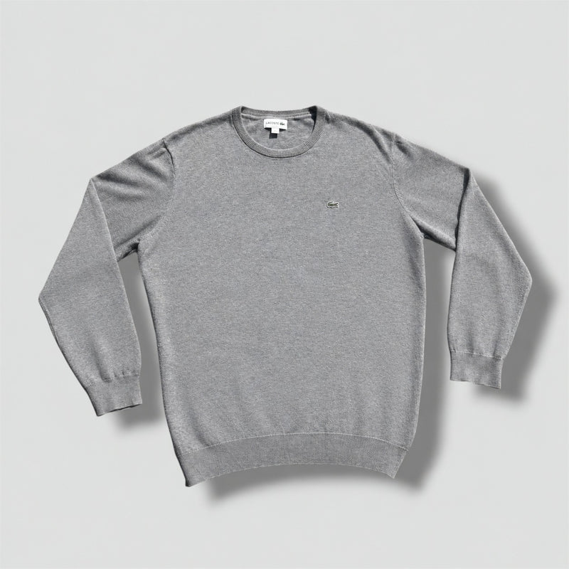 Sourced limited accessories and clothes Lacoste grey classic retro sweatshirt – Secondhand Streetwear