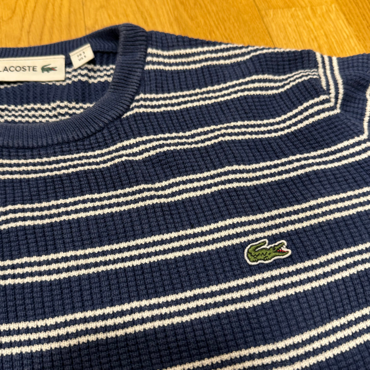 Lacoste striped knitted sweatshirt – Close-up 1