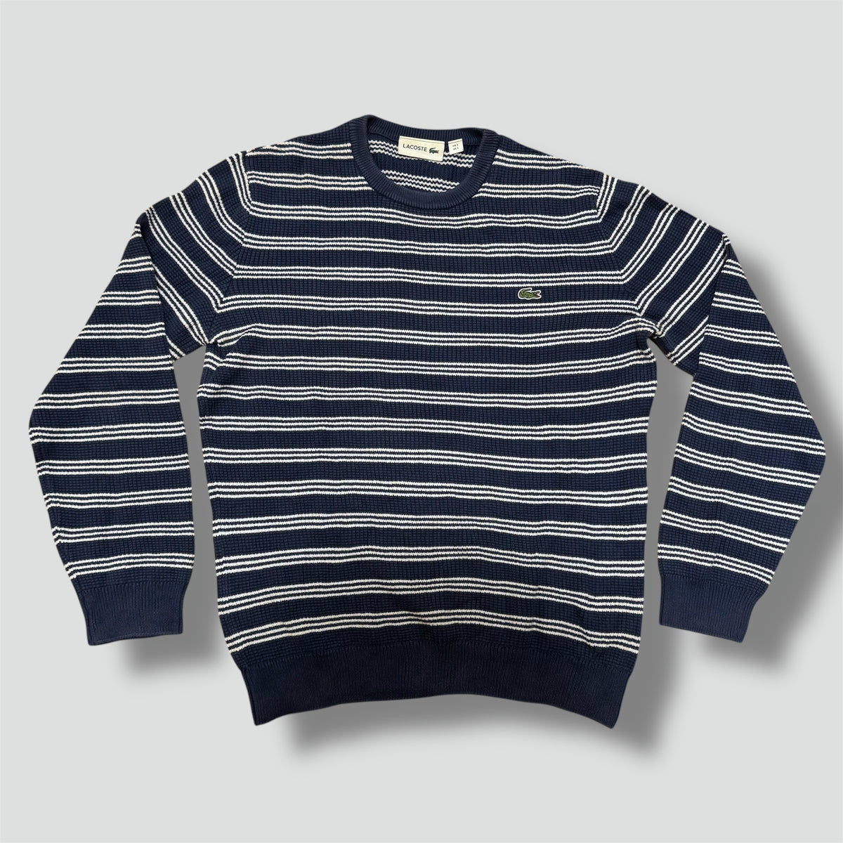 Lacoste striped knitted sweatshirt