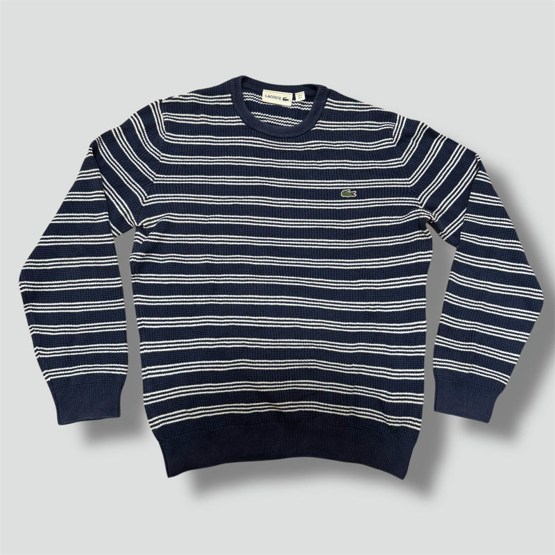 Sourced limited accessories and clothes Lacoste striped knitted sweatshirt – Secondhand Streetwear