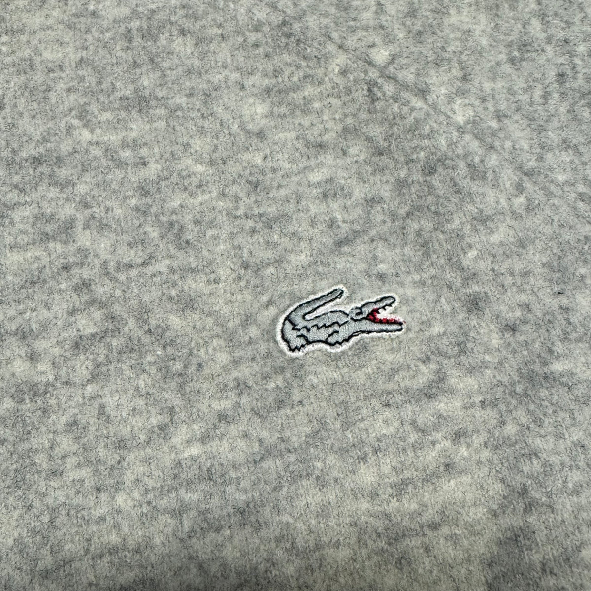 Lacoste vintage grey turtleneck lambswool sweater – Close-up 1