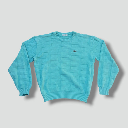 Lacoste vintage knitted turquoise sweatshirt