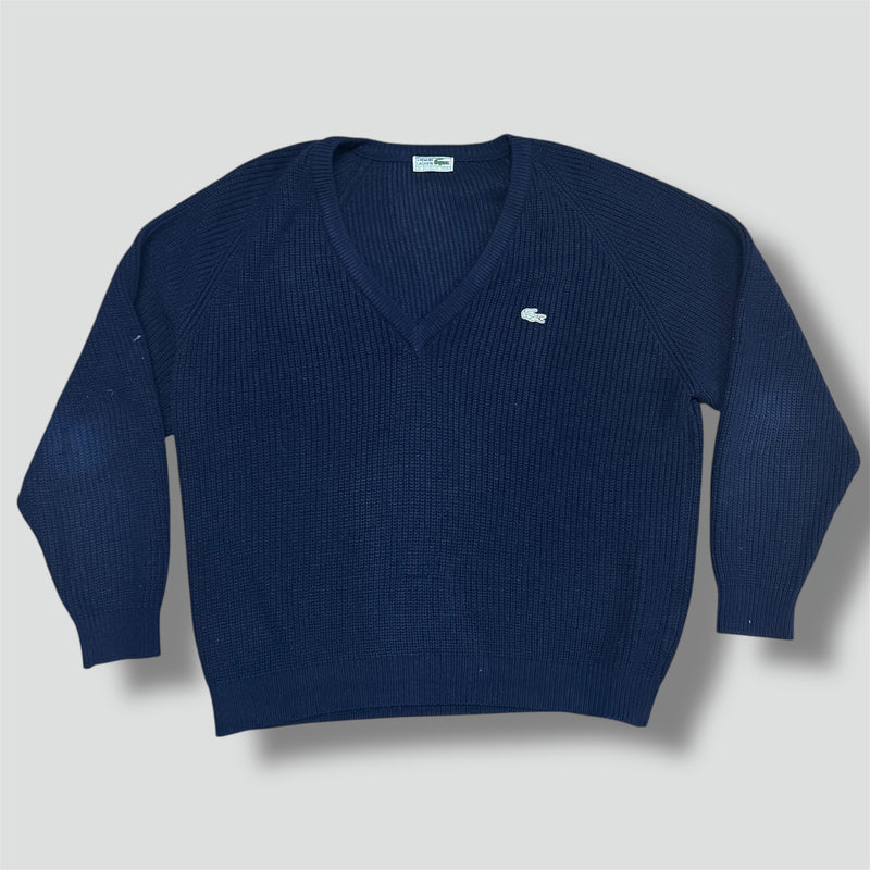 Sourced limited accessories and clothes Lacoste vintage knitted v-neck sweatshirt – Secondhand Streetwear
